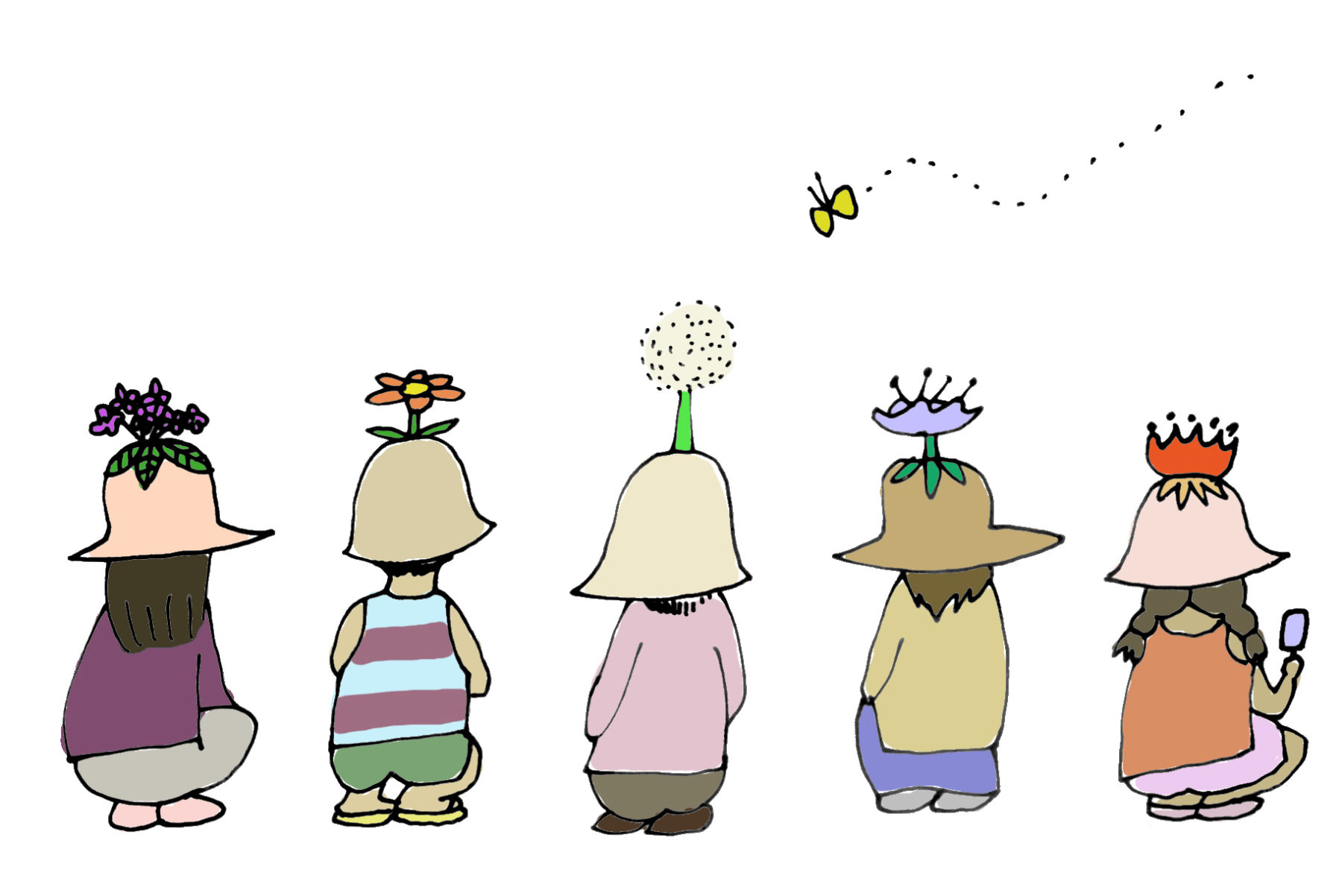 蝶々の帽子